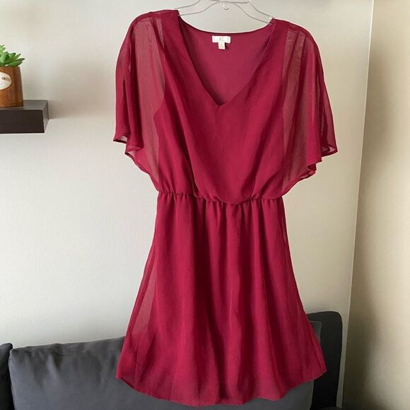 Charming Charlie Maroon Cocktail Dress Size Small - Picture 1 of 10